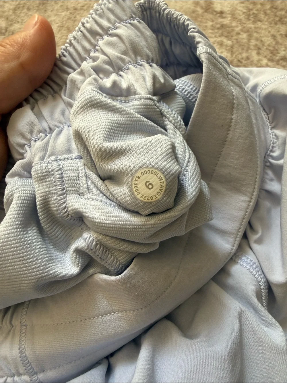 Lululemon Light Blue LR Running Shorts